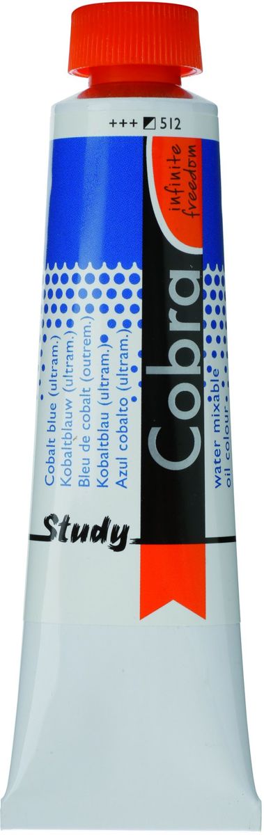 Cobra Study Olieverf 40ml | Cobalt Blue (ultramarine) (512)